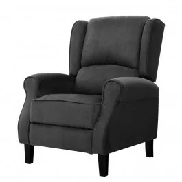 Recliner Chair Soft Suede Charcoal