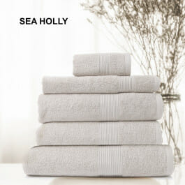 5pc Cotton Bamboo Towel Set