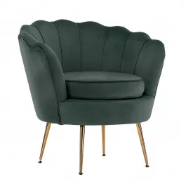 Scallop Green Armchair