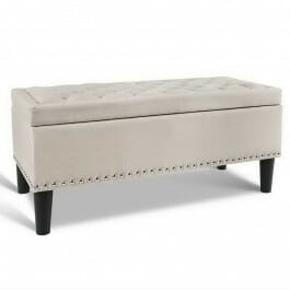 Storage Blanket Box 96cm Taupe