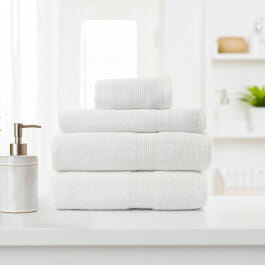 4pc Cotton Bamboo Towel Set