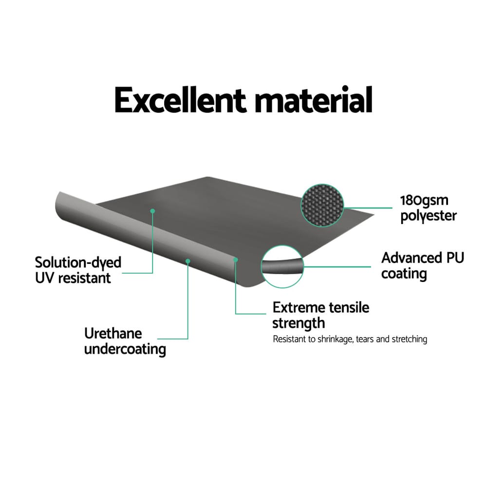 Outdoor Retractable Screen 1.8x3M Grey - Image 4