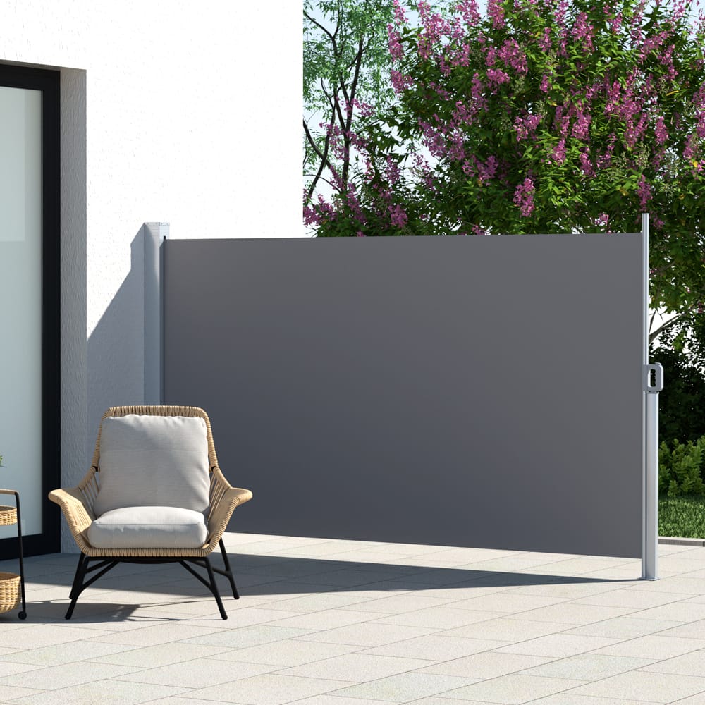 Outdoor Retractable Screen 1.8x3M Grey - Image 7