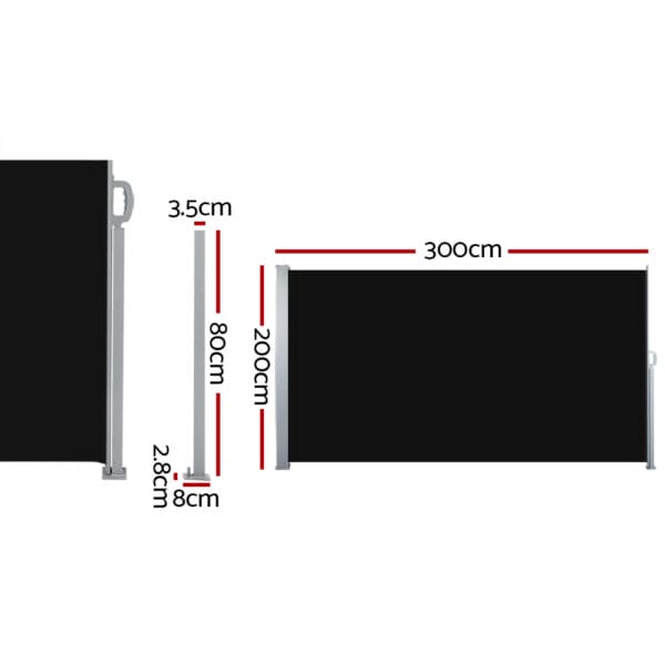 Outdoor Retractable Privacy Screen 2x3M - Image 2