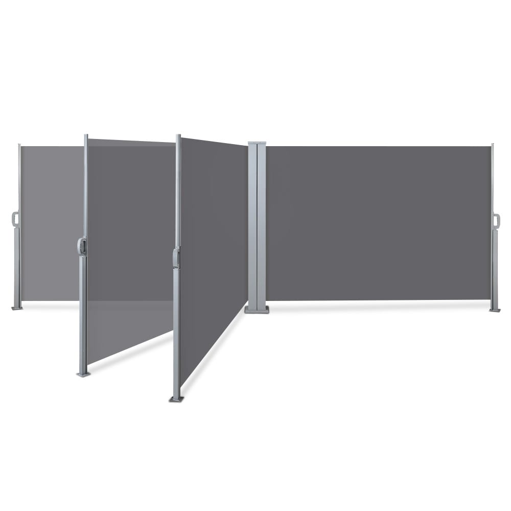1.8x6M Retractable Side Awning Grey - Image 4