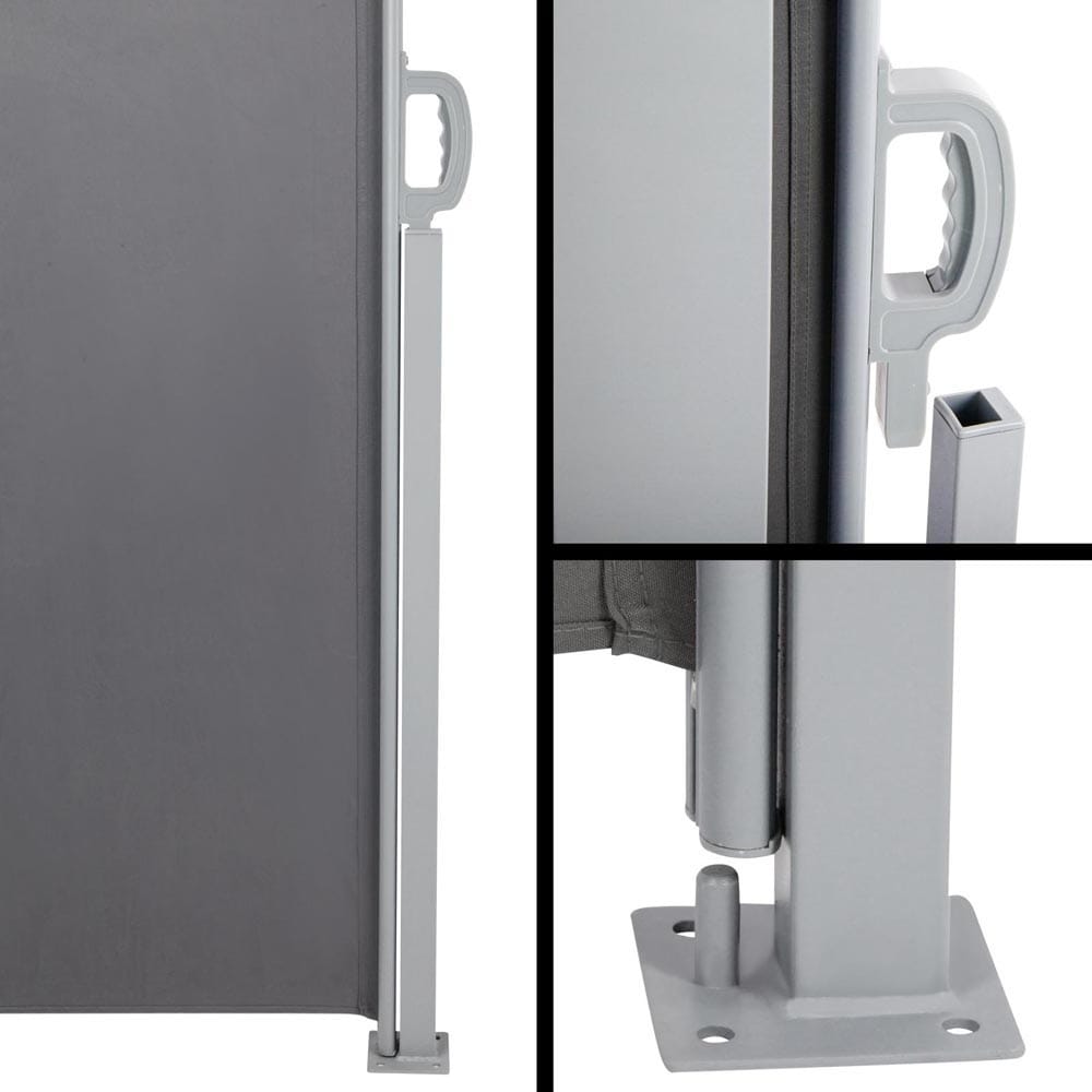 1.8x6M Retractable Side Awning Grey - Image 5