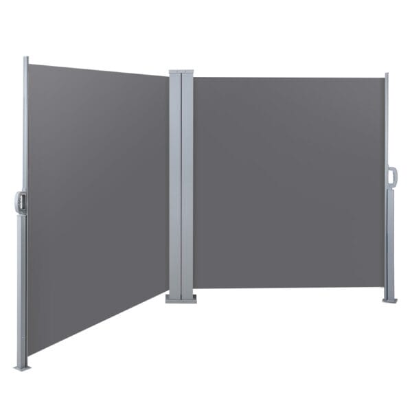 2x6M Retractable Side Awning Grey