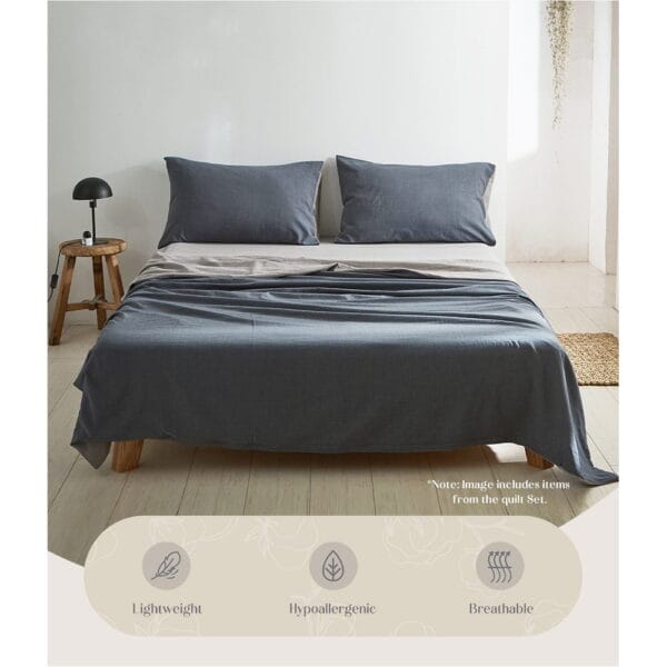 Cotton Sheet Set Single - Image 3