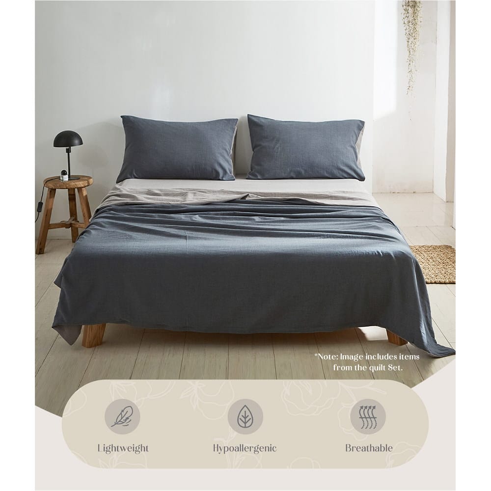 Cotton Sheet Set Single - Image 3