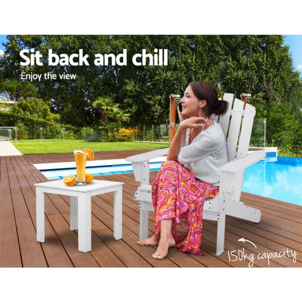 2pc Outdoor Table and Chair - Image 9