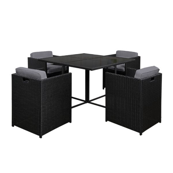 5pc Wicker Table and Chair Set - Image 3