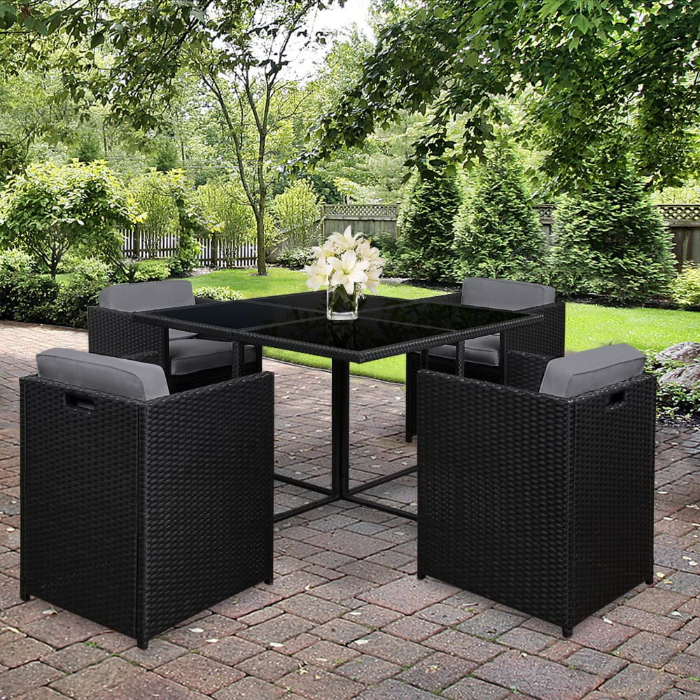 5pc Wicker Table and Chair Set - Image 8