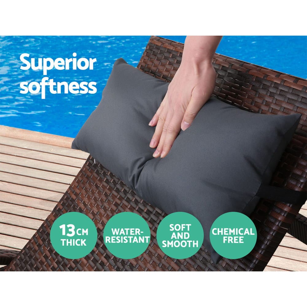 Sun Lounger Adjustable Brown - Image 6