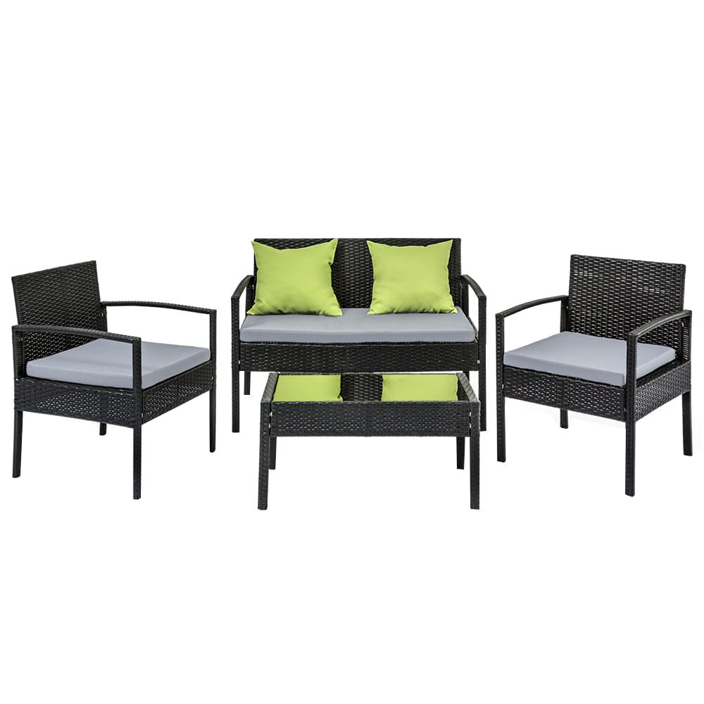 Outdoor Wicker Chair Set - Image 3