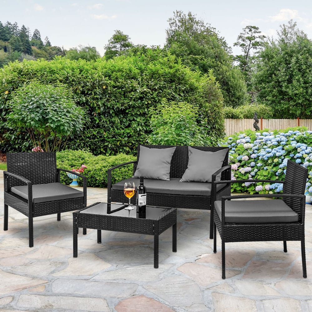 Outdoor Wicker Chair Set - Image 8