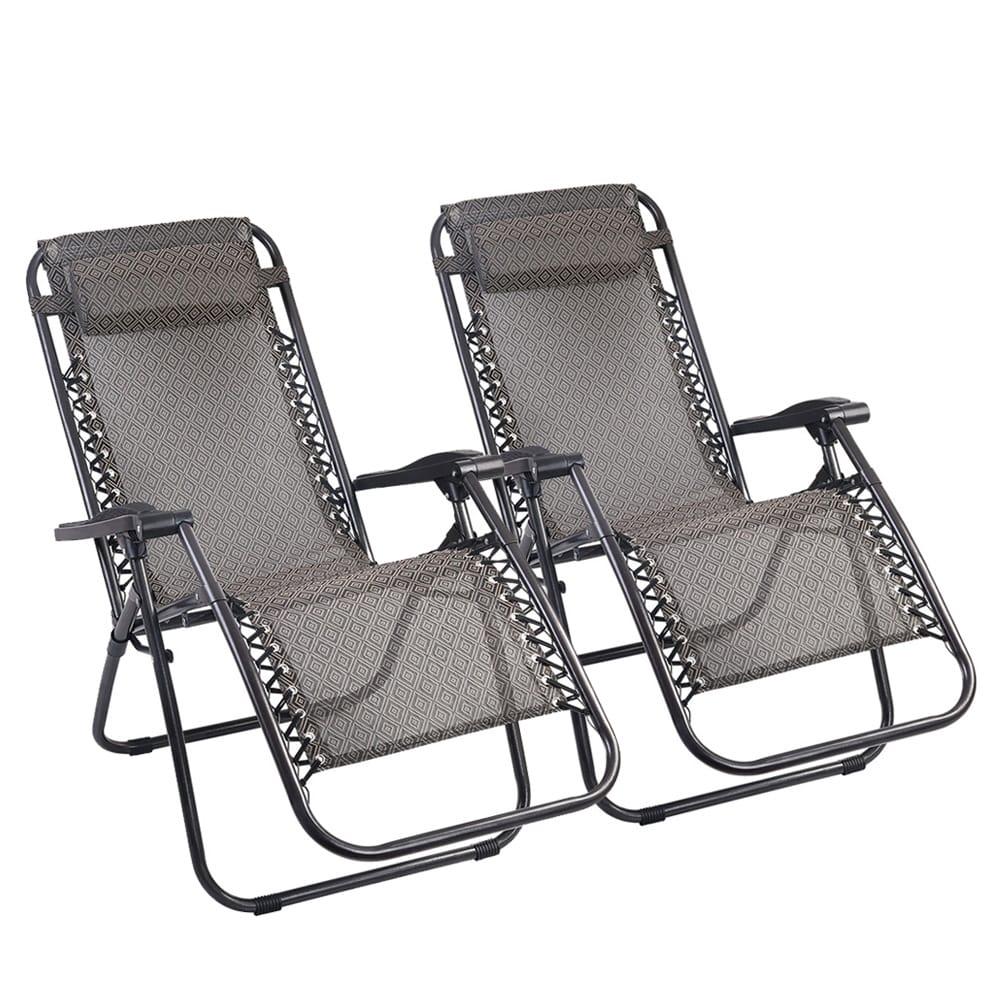 2pc Zero Gravity Chairs Beige