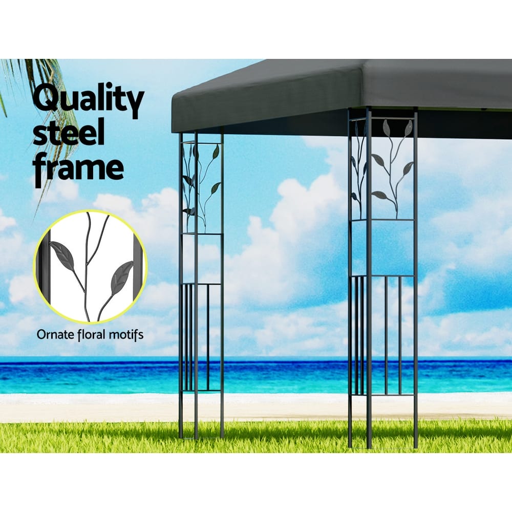 Gazebo 3x3m Marquee Iron Outdoor - Image 5