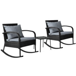 3pc Rocking Chair Set