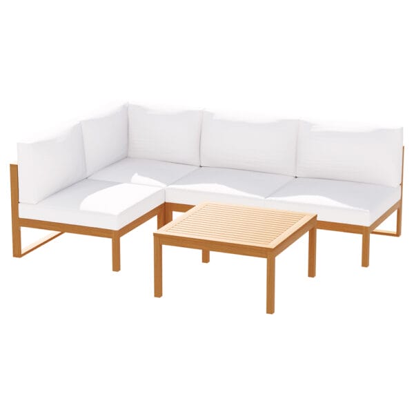 5pc Wooden Outdoor Sofa Set