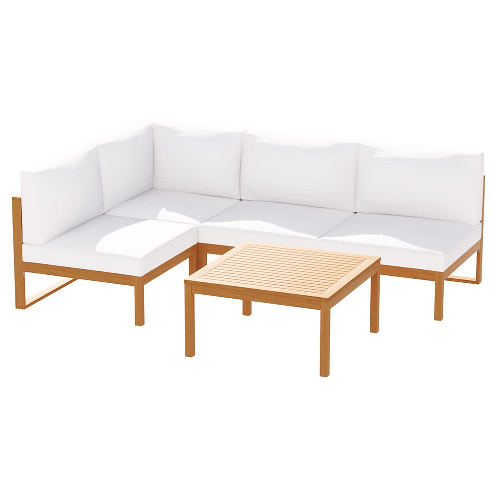 5pc Wooden Outdoor Sofa Set