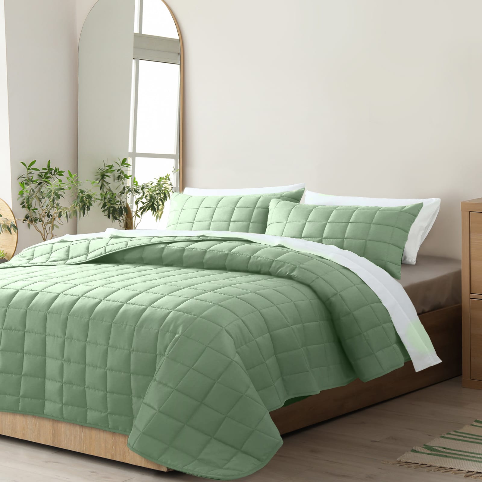 3 Pc Coverlet Quilt Set King - Image 3