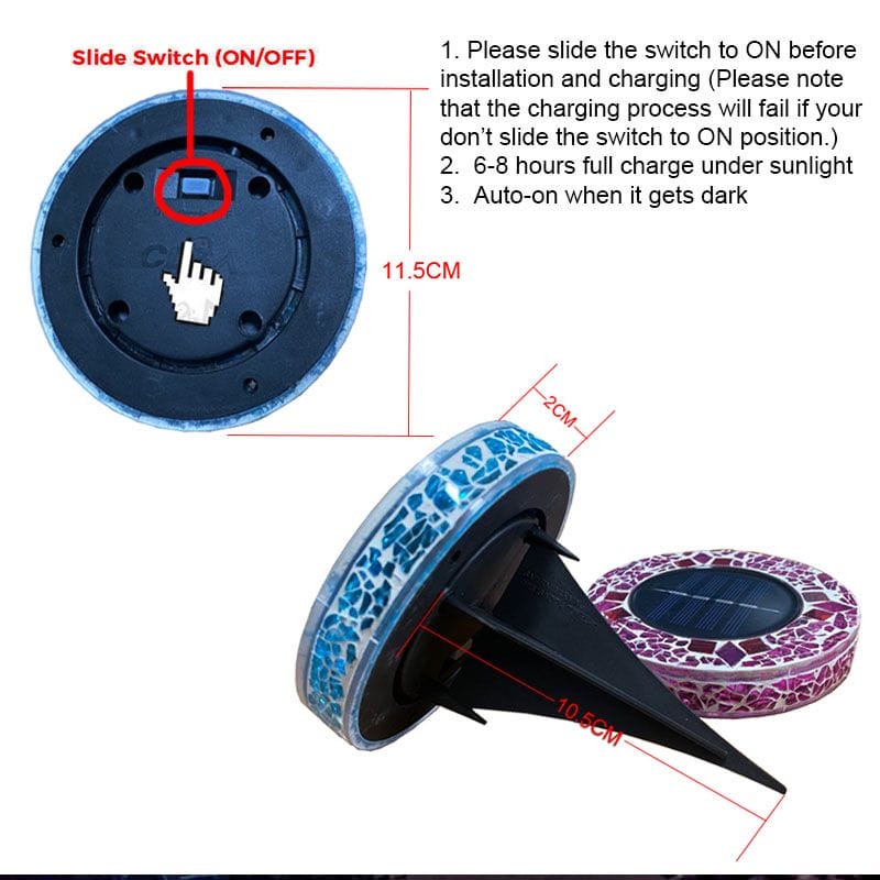 10 x Solar LED Hand-made Lights Outdoor - Image 2