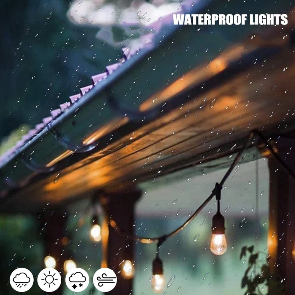 15m Solar Festoon String Lights Outdoors - Image 7