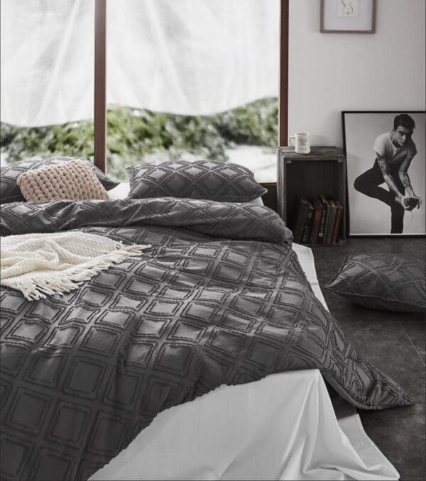 Tufted Quilt Cover Set King