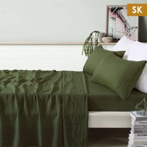 100% Linen Sheet Set Super King