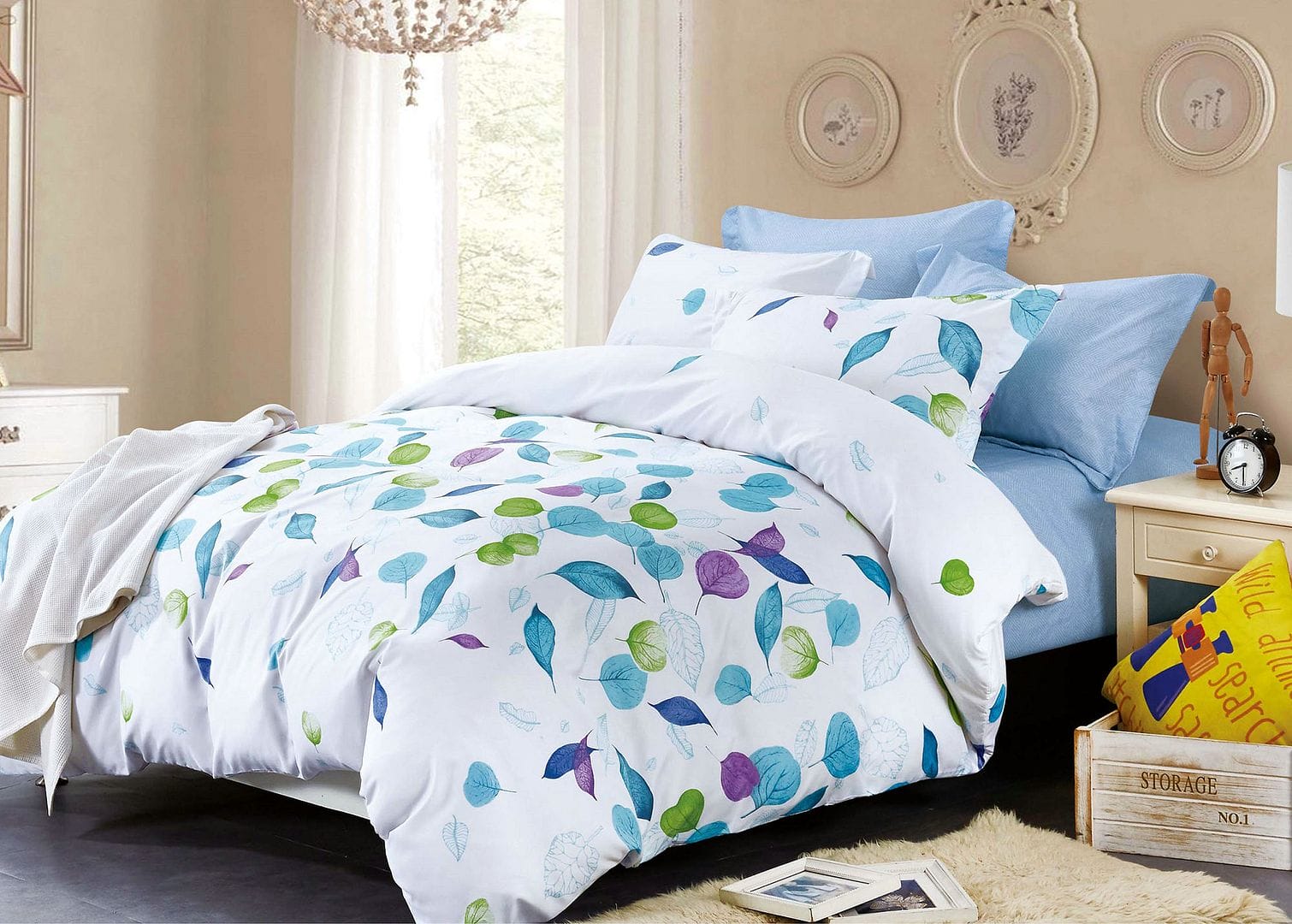 Leaves Quilt Cover Set Super King