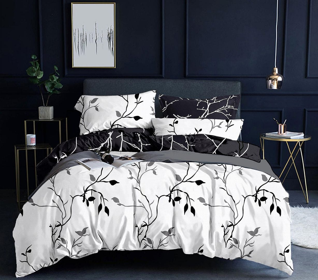Tree Reversible Quilt Cover Set Super King
