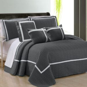 6pc Embossed Comforter Set King