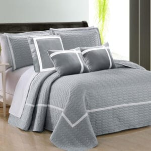 6pc Embossed Comforter Set King