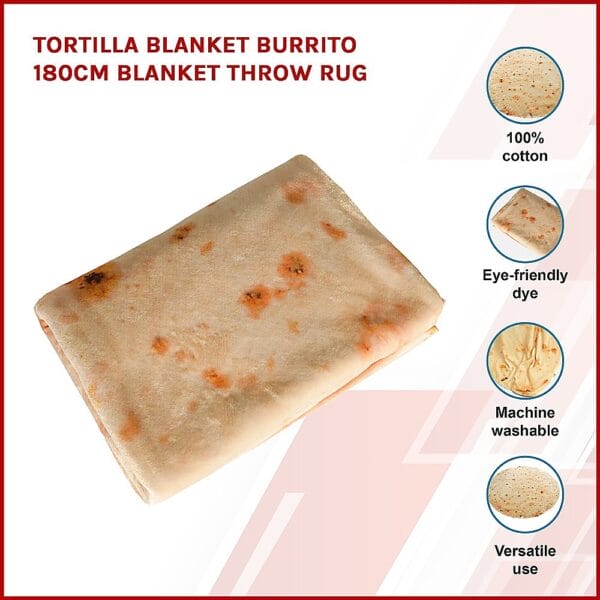 Burrito Blanket 180cm Throw - Image 3
