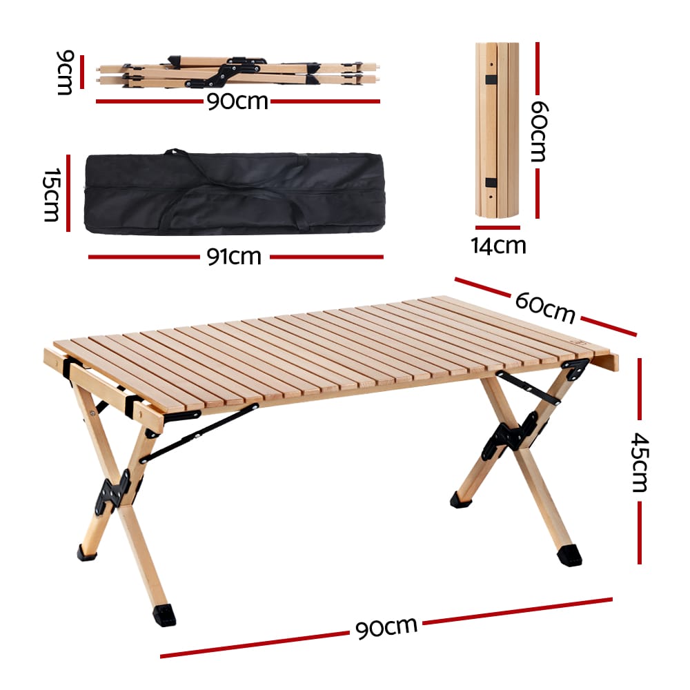 Portable Roll Up Picnic Table 90cm - Image 2