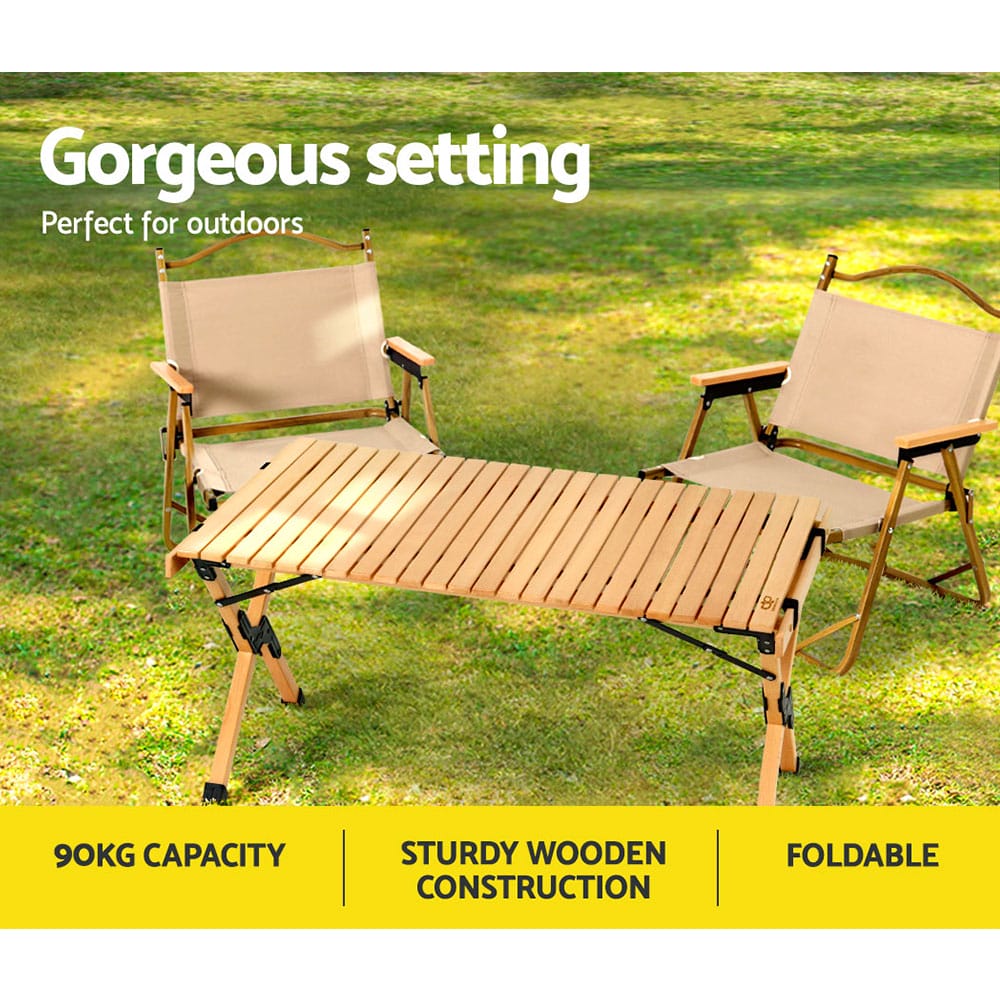 Portable Roll Up Picnic Table 90cm - Image 5